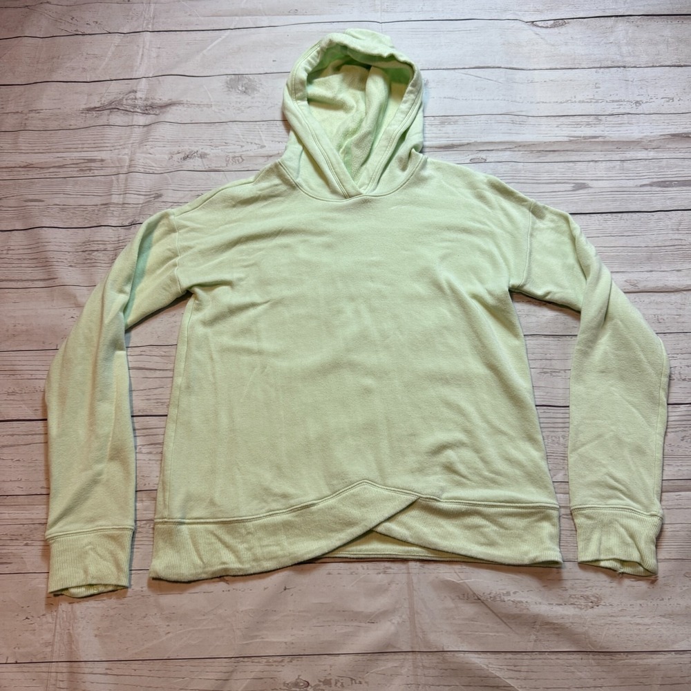 Athleta Girl Sweatshirt Hooded Green Youth Girls Size Large (12)